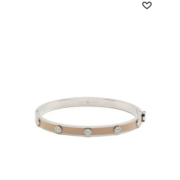 New Tory Burch Miller logo-plaque enamel Bracelet Size Small